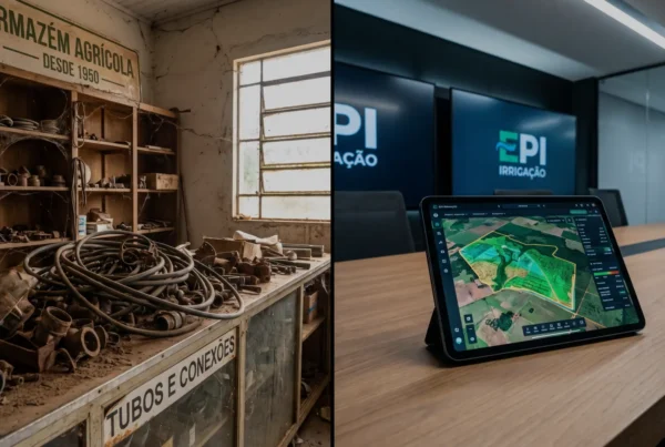 por que comprar de uma loja de irrigação - quando você pode ter o cérebro de uma agtech operando sua fazenda